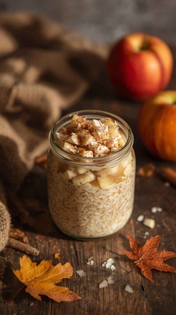 Coconut Apple Pie Overnight Oats
