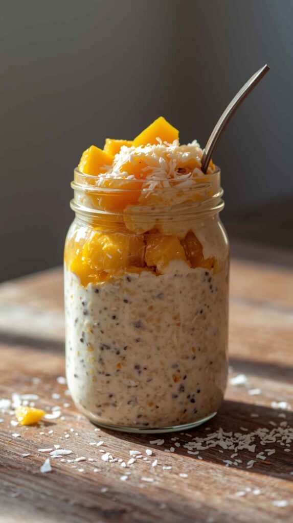 Coconut Mango Overnight Oats