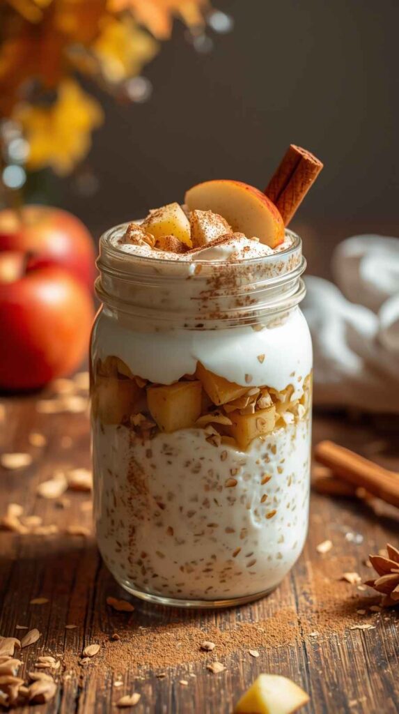 Apple Pie Yogurt Overnight Oats