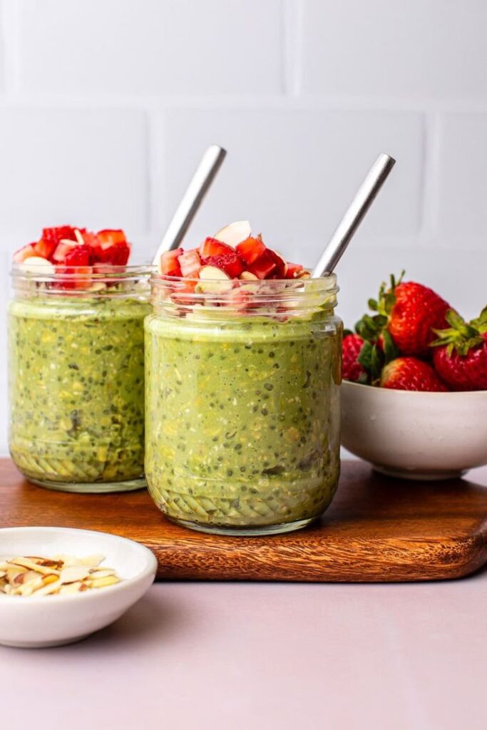 Honey Matcha Overnight Oats