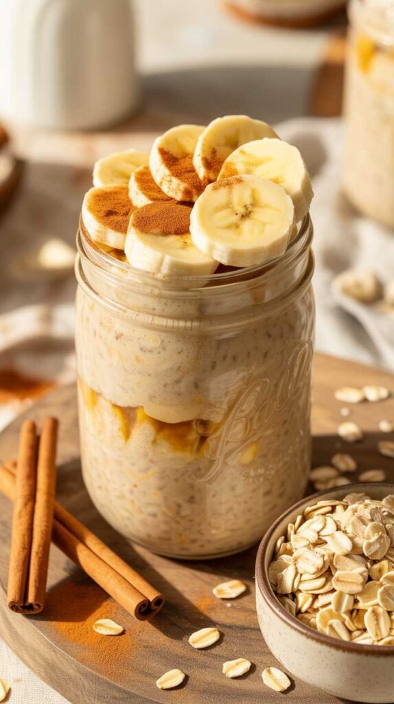 Banana Cinnamon Overnight Oats