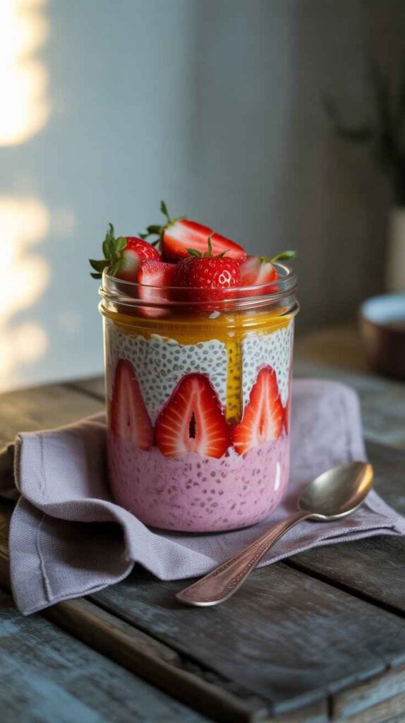Strawberry Chia Overnight Oats