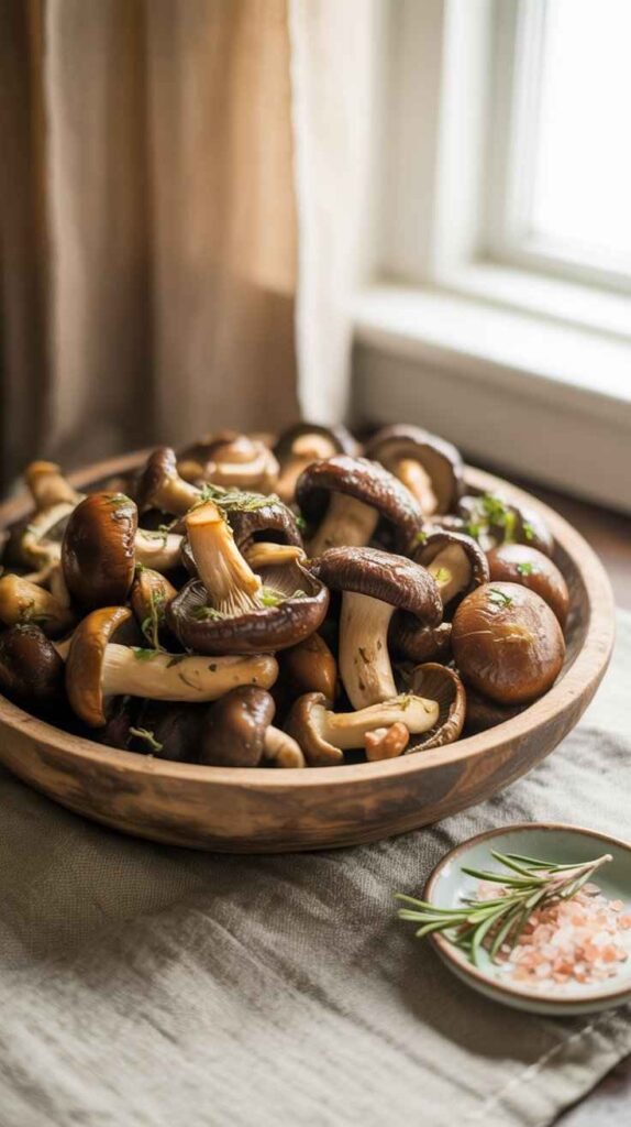 Garlic and Herb Roasted Mushrooms
