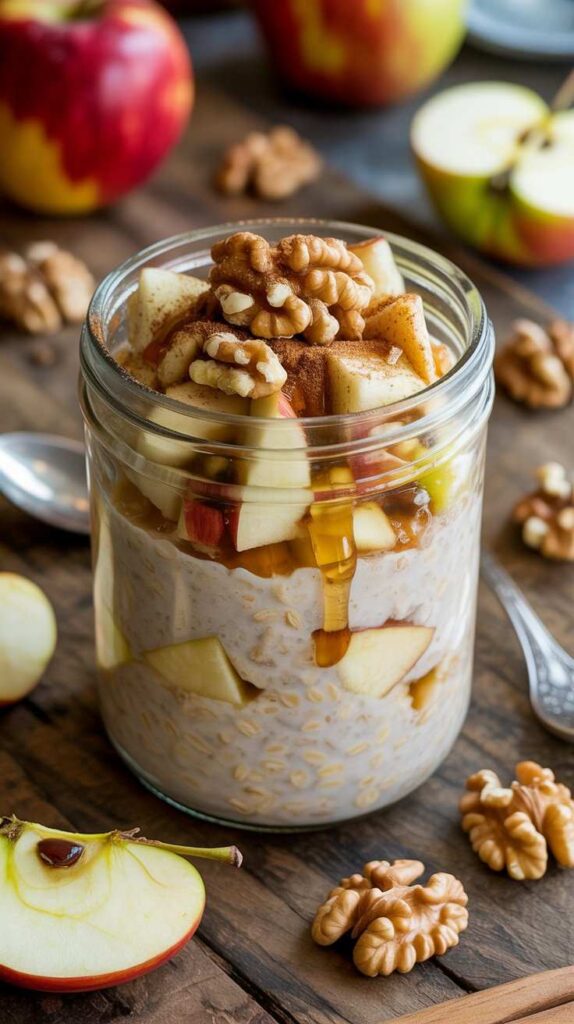 Apple Walnut Overnight Oats