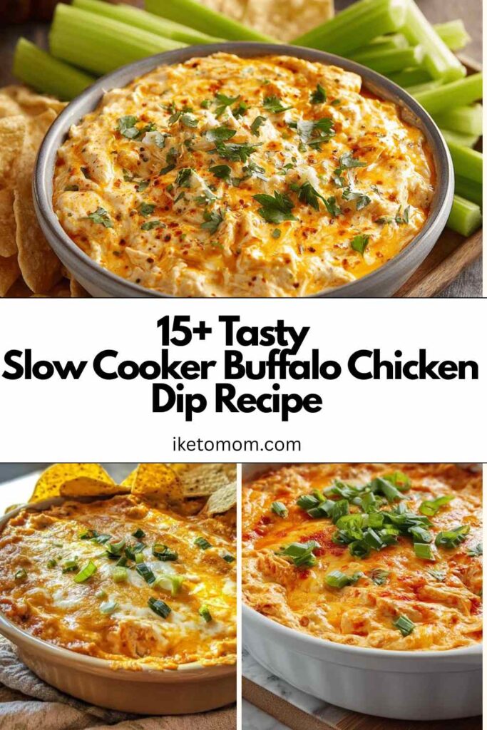 15 Tasty Slow Cooker Buffalo Chicken Dip Recipe