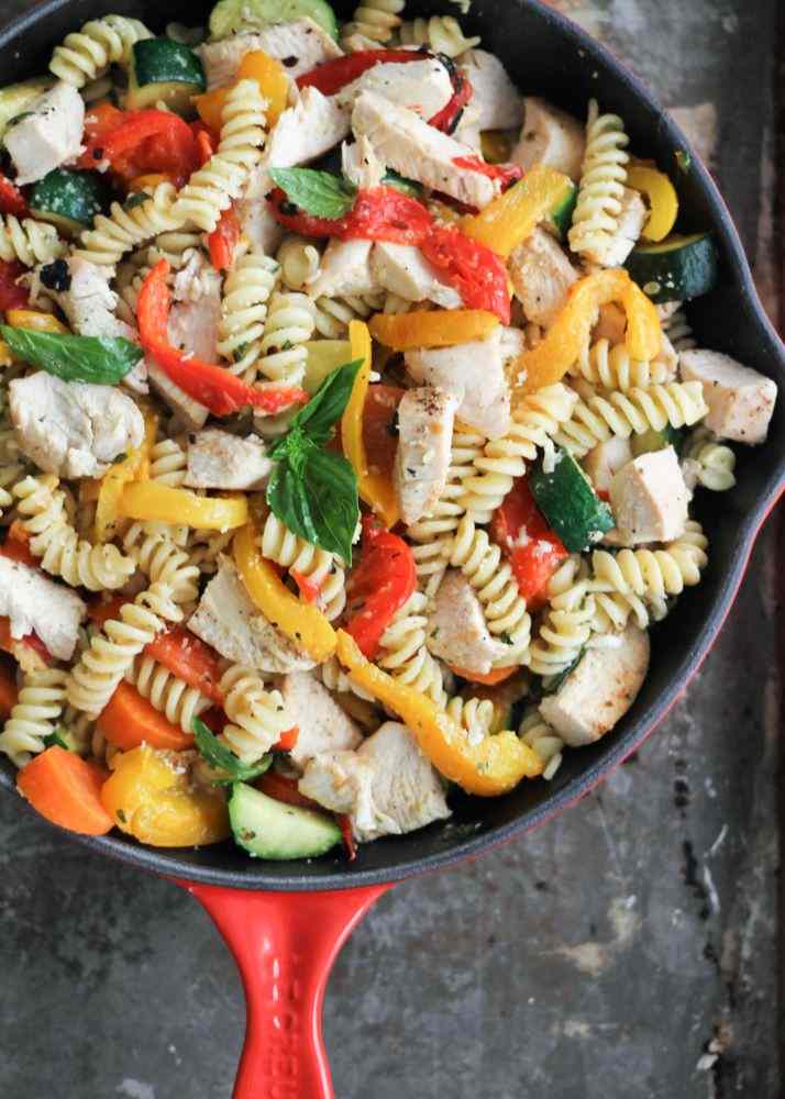Garlic Parmesan Chicken with Bell Peppers