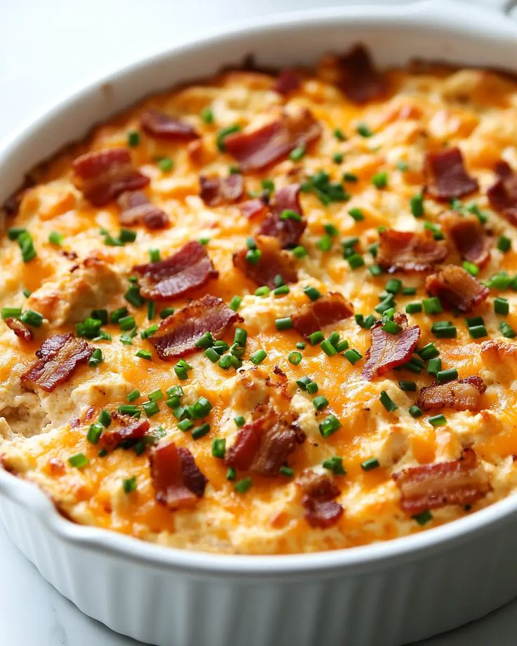Buffalo Chicken Dip with Bacon