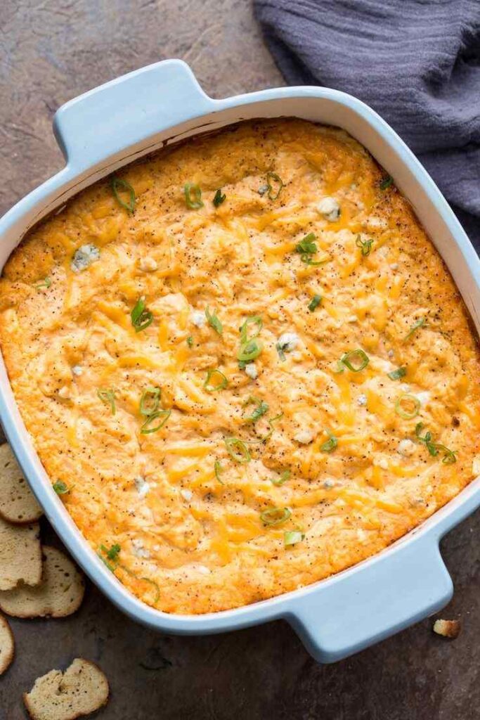 Buffalo Chicken Dip with Green Chiles