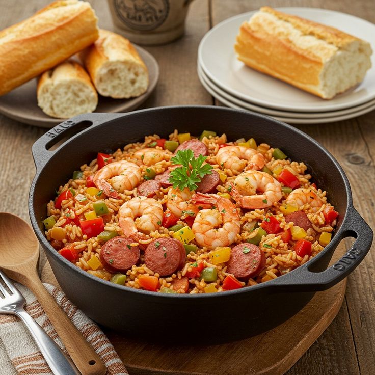 Classic Cajun Shrimp and Sausage