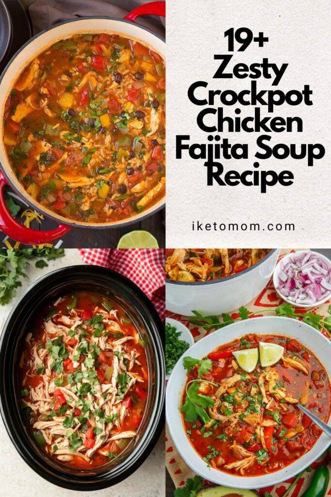Crockpot Chicken Fajita Soup Recipe