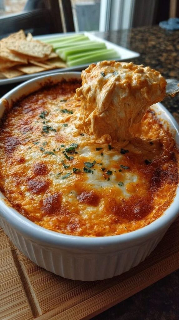 Extra Spicy Buffalo Chicken Dip