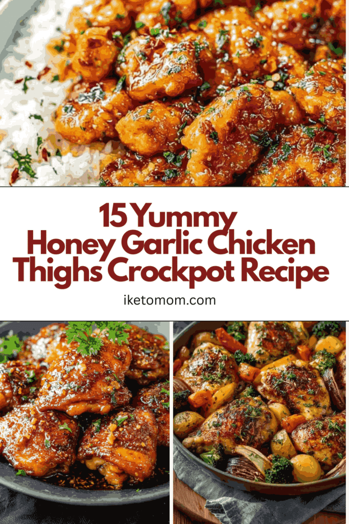 Honey Garlic Chicken Thighs Crockpot Recipe