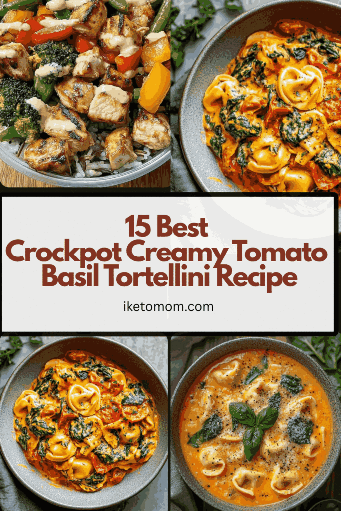 Crockpot Creamy Tomato Basil Tortellini Recipe