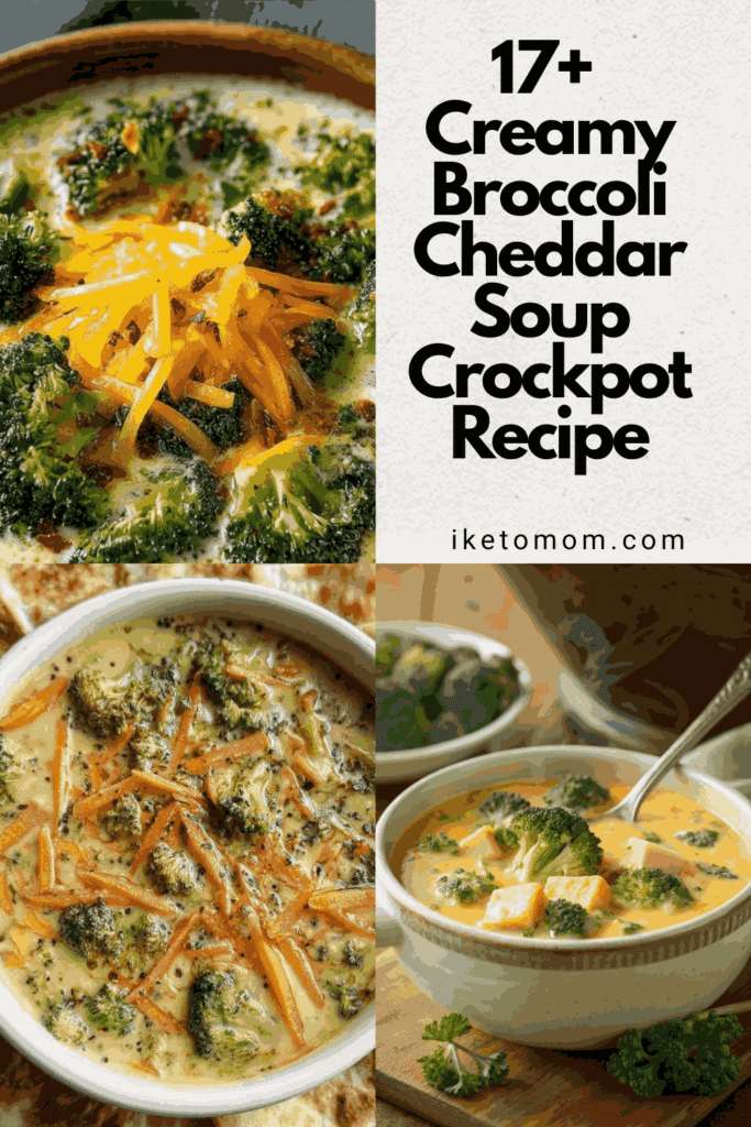 Broccoli Cheddar Soup Crockpot Recipe