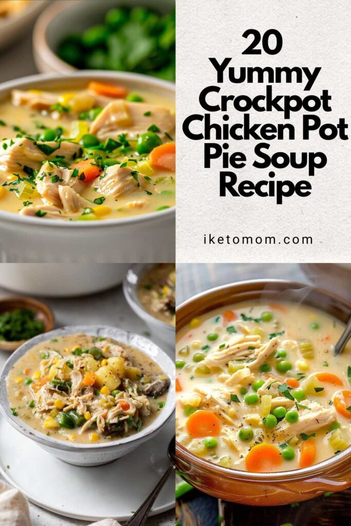 Crockpot Chicken Pot Pie Soup Recipe