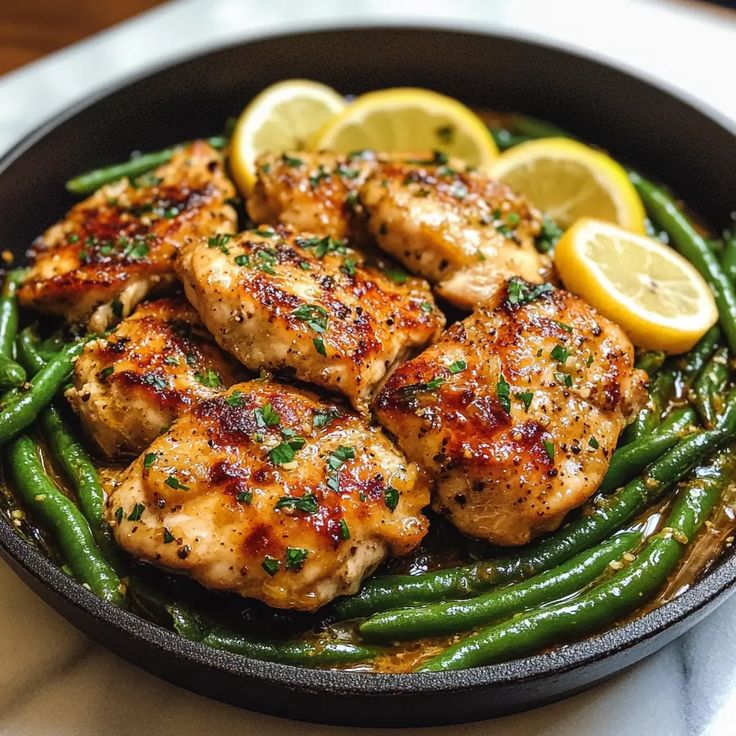 Lemon Herb Chicken with Green Beans