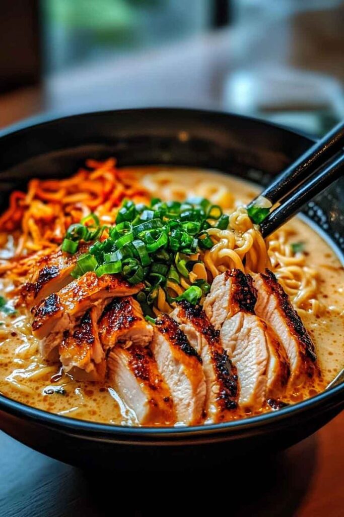 Maple Dijon Chicken Ramen Bowls