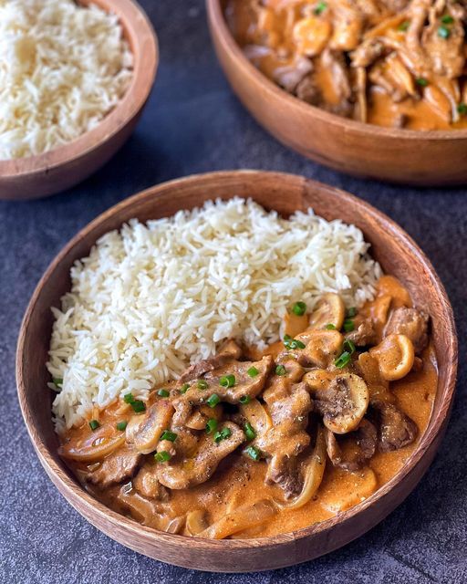 Beef Stroganoff Rice Skillet