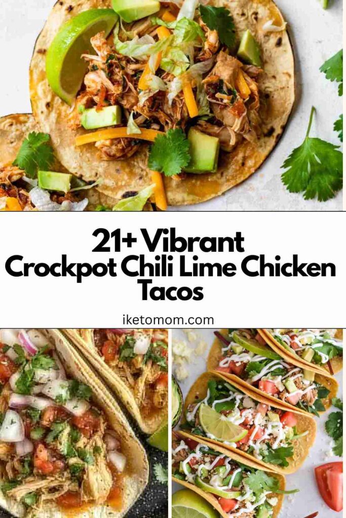 Crockpot Chili Lime Chicken Tacos