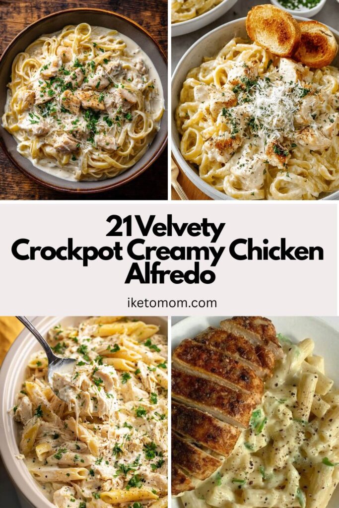 Crockpot Creamy Chicken Alfredo