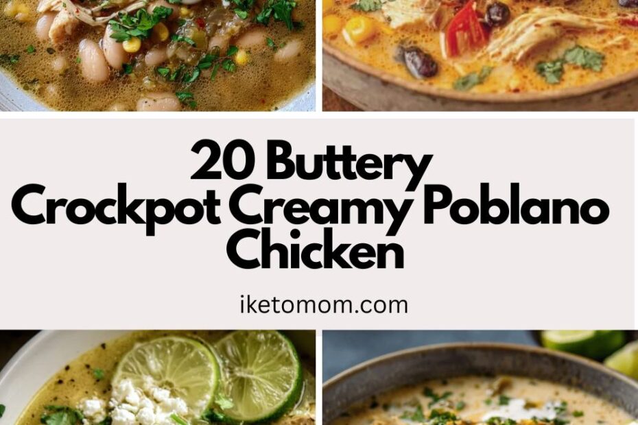 Crockpot Creamy Poblano Chicken