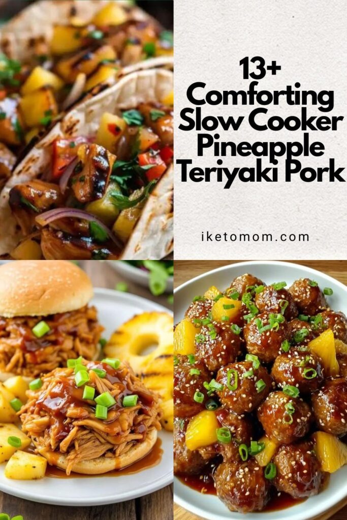Slow Cooker Pineapple Teriyaki Pork