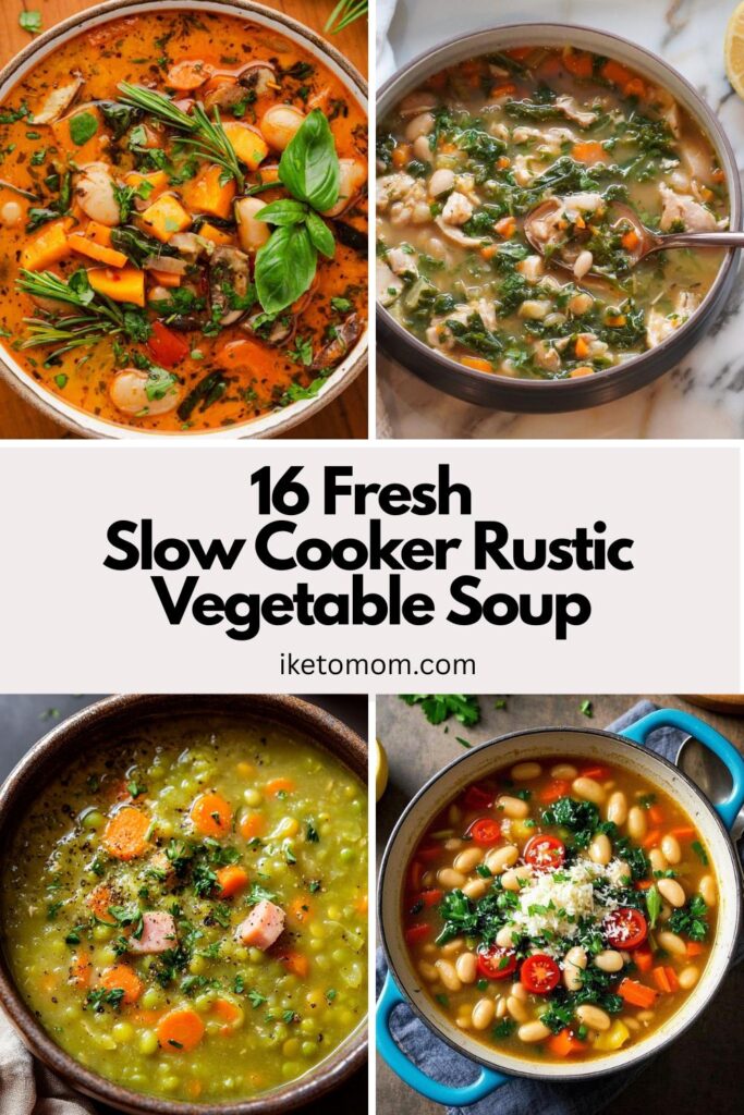Slow Cooker Rustic Vegetable Soup