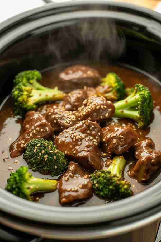 Crockpot Beef and Broccoli with Garlic