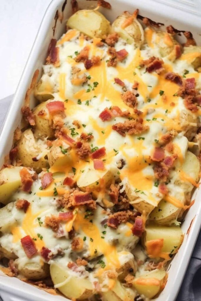 Crockpot Cheesy Potatoes with Jalapeños