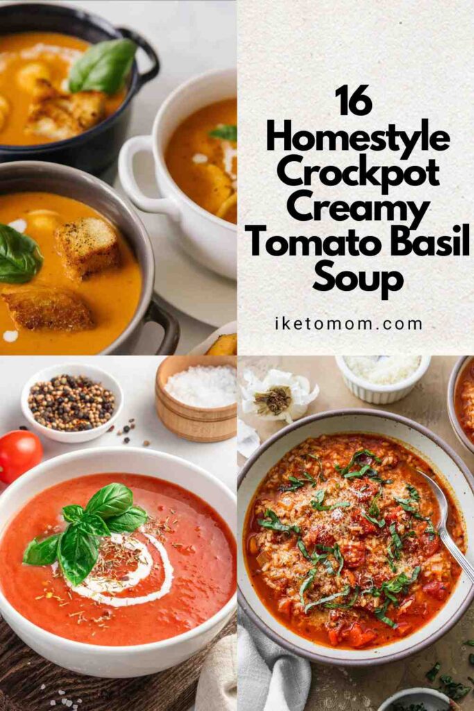 Crockpot Creamy Tomato Basil Soup