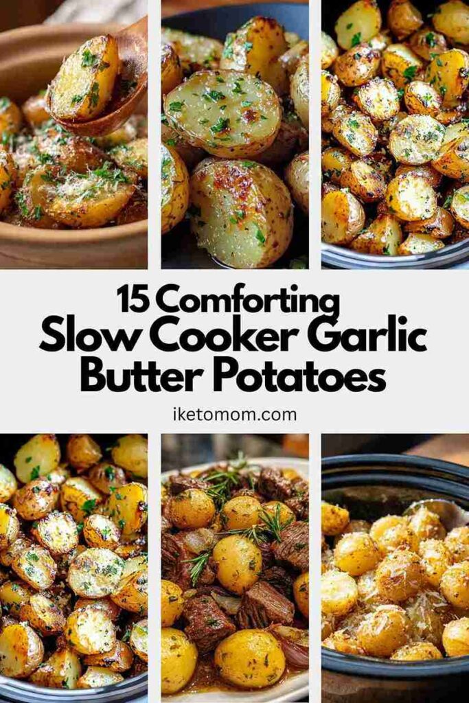 Slow Cooker Garlic Butter Potatoes
