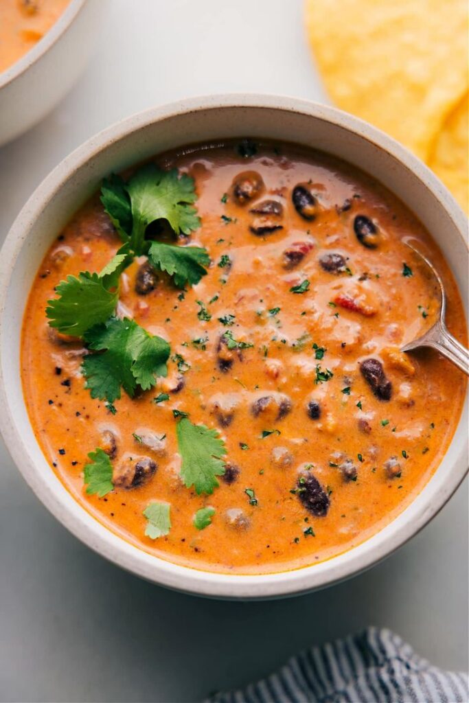 Spicy Black Bean & Pumpkin Soup