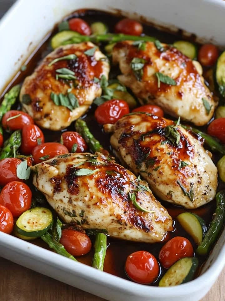 Balsamic Chicken and Veggies