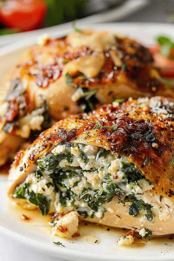 Spinach Ricotta Stuffed Chicken