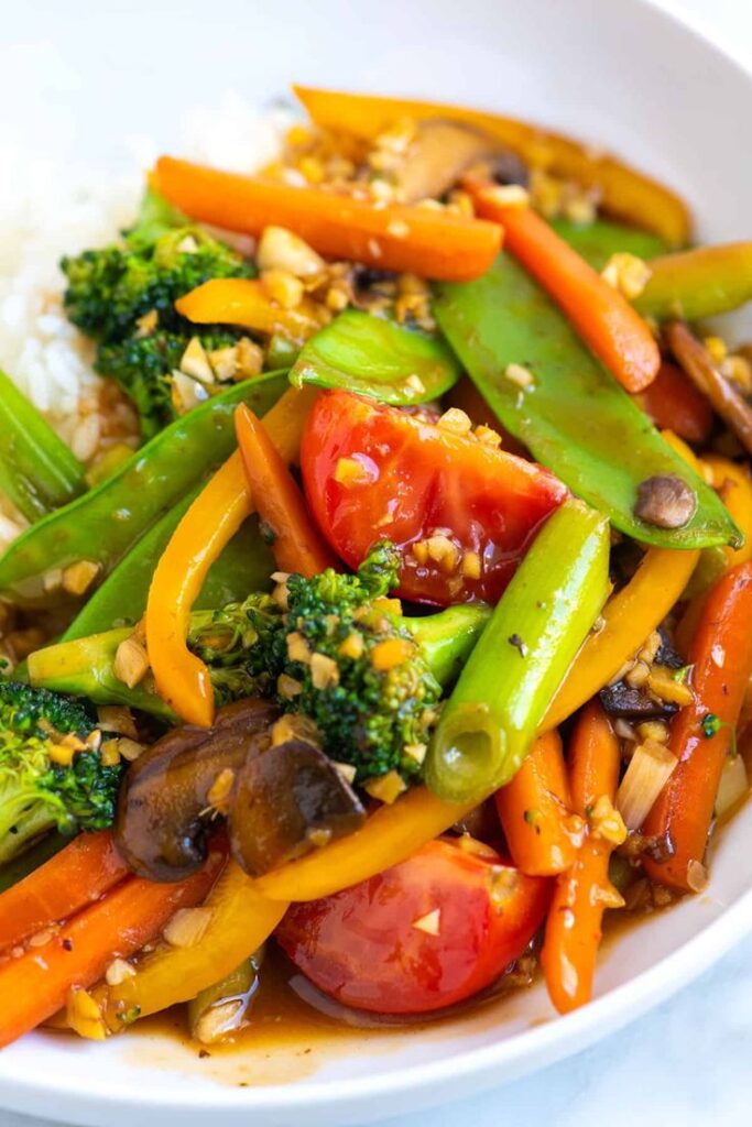 Garlic Ginger Vegetable Stir Fry