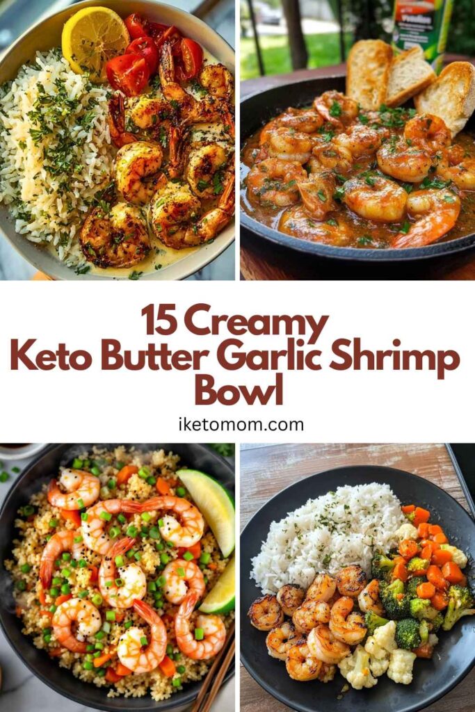 Keto Butter Garlic Shrimp Bowl