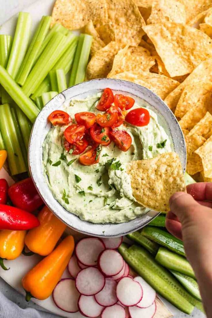 Spicy Avocado Cottage Cheese Dip Cups