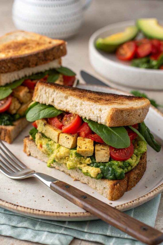Veggie Toast Sandwich