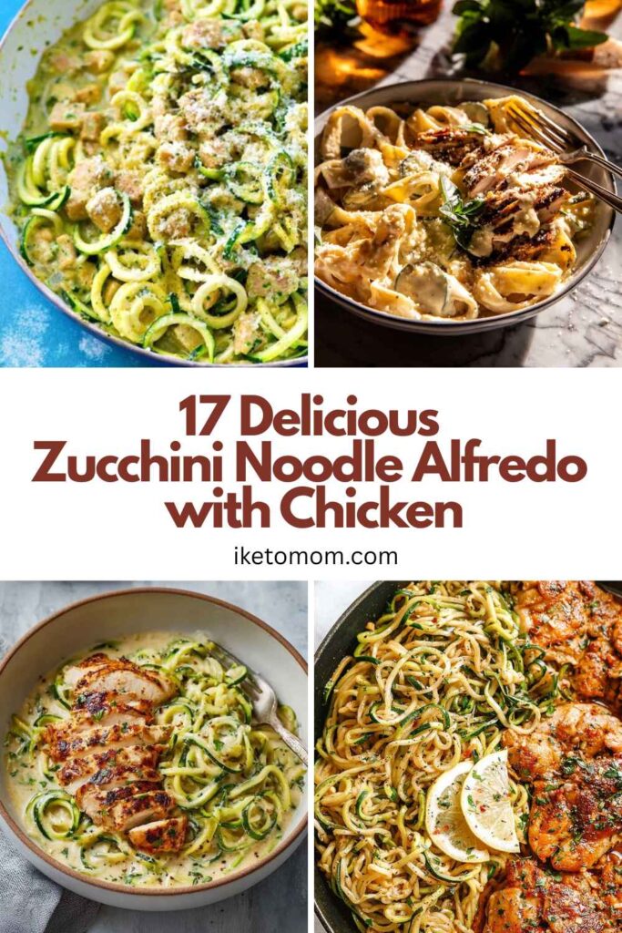 Zucchini Noodle Alfredo with Chicken