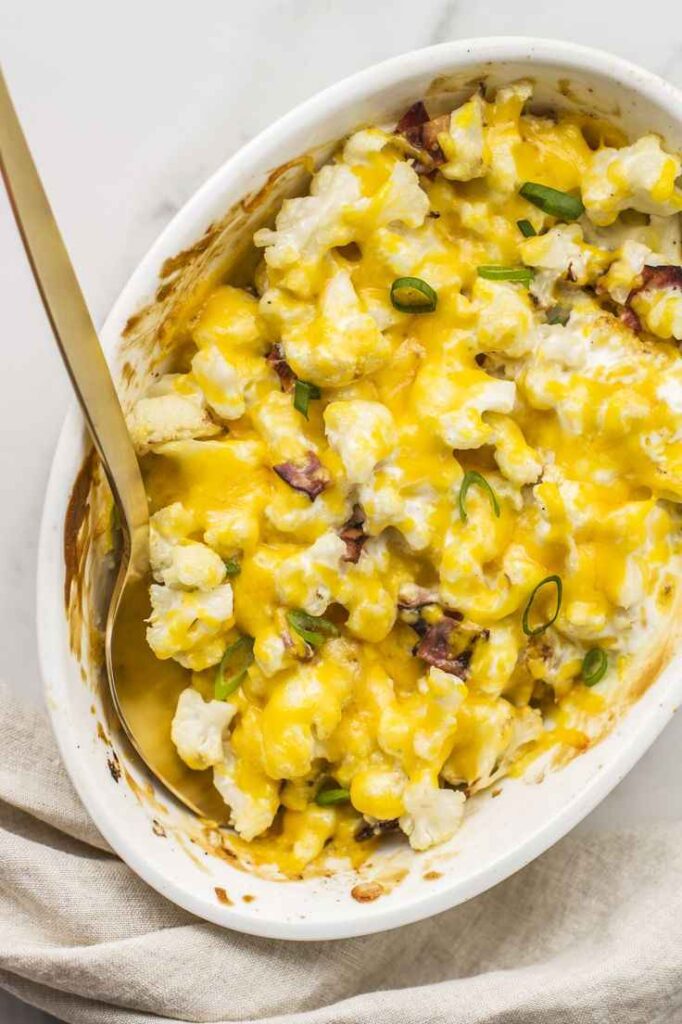 Cheesy Potato and Cauliflower Casserole