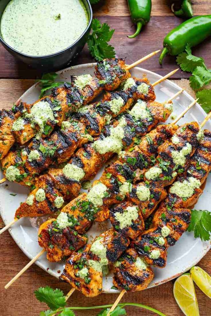 Grilled Chicken Skewers