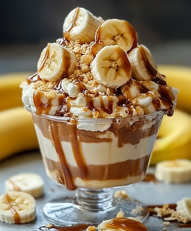 Caramel Banana Crunch Creami