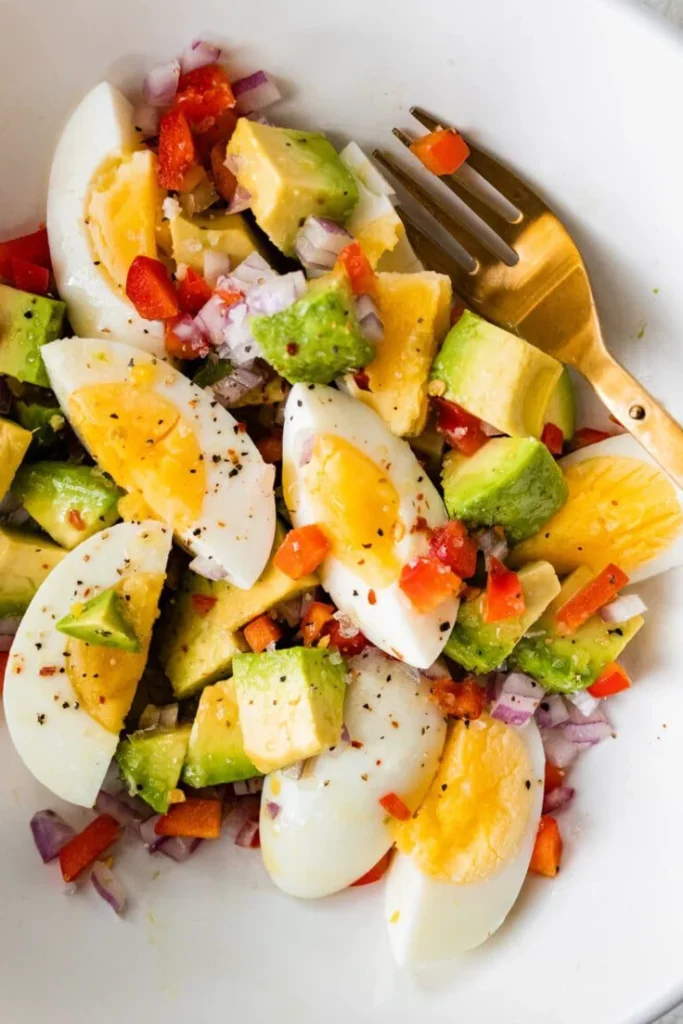 Hard-Boiled Eggs With Avocado