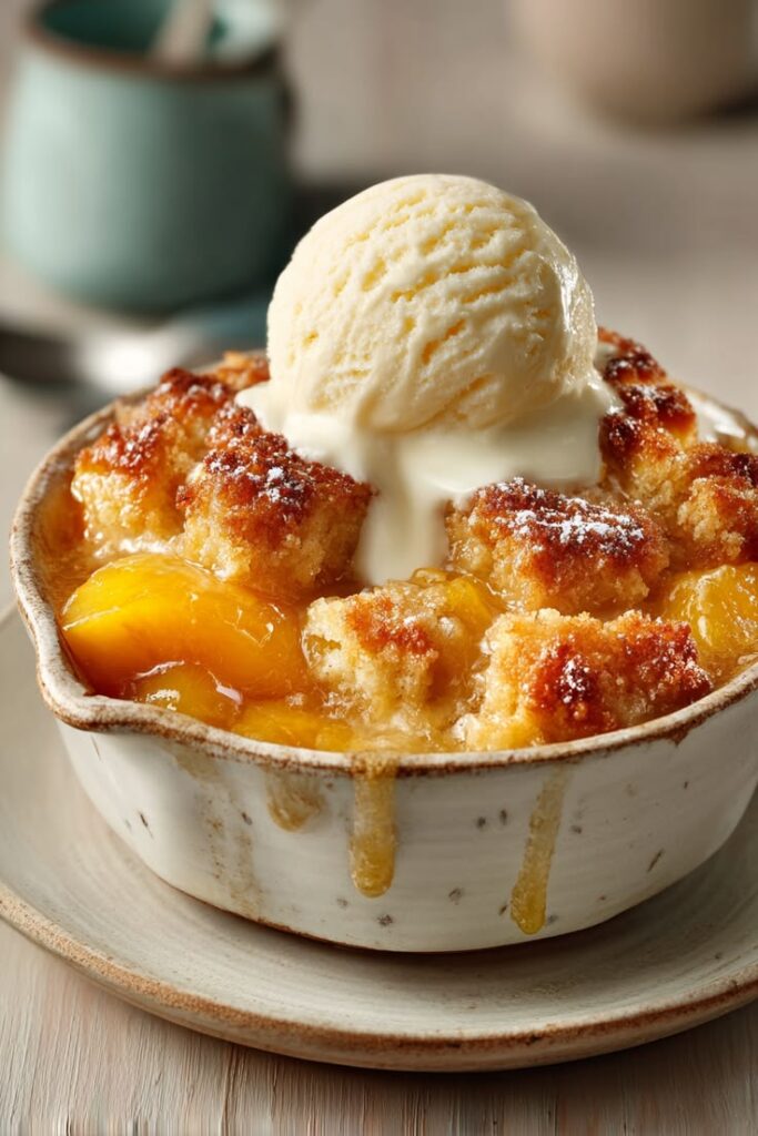 Peach Cobbler Creami