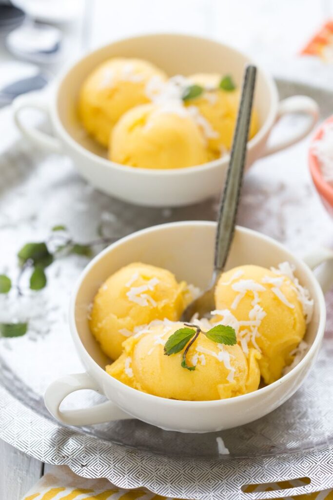 Pineapple Coconut Sorbet