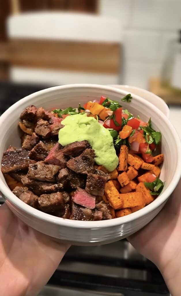 Steak Sweet Potato Protein Bowl