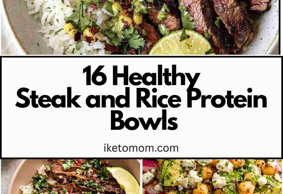 Steak and Rice Protein Bowls