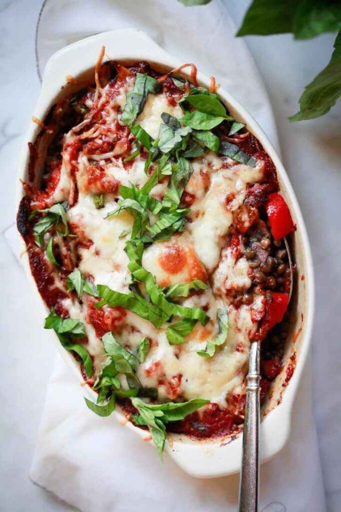Baked Lentil and Vegetable Casserole