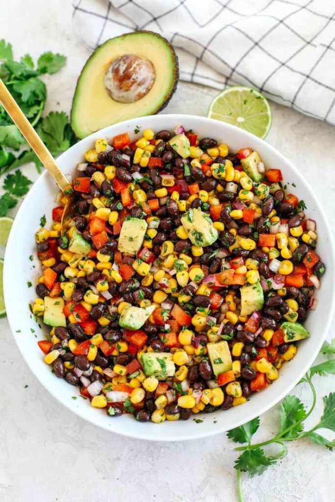 Black Bean Corn Salad Cups