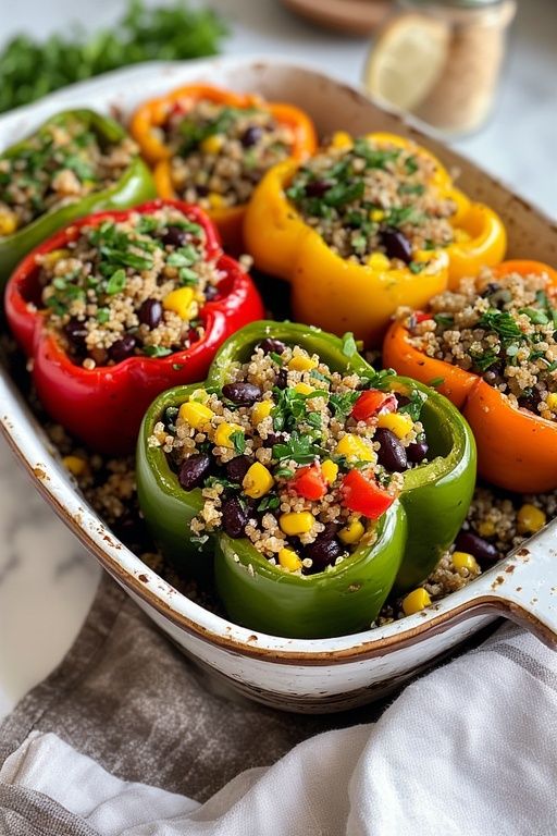 Black Bean Stuffed Bell Peppers